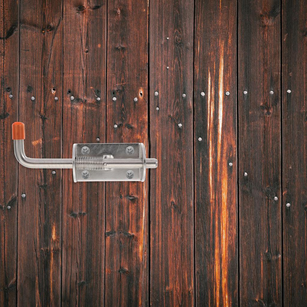 1 ks Robustní západka dveří Nerezová pružinová závora Pro branku plot Bezpečnost Venkovní vnitřní použití Odolný nerezavějící hardware
