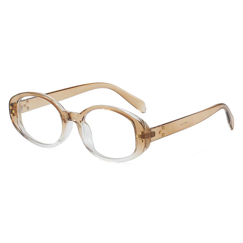 Anti-blue Light Glasses Exquisite Simple Oval Eyewear Women Men Travel Eyeglasses Blue Light Blocking Man Lady Computer Eyeglas
