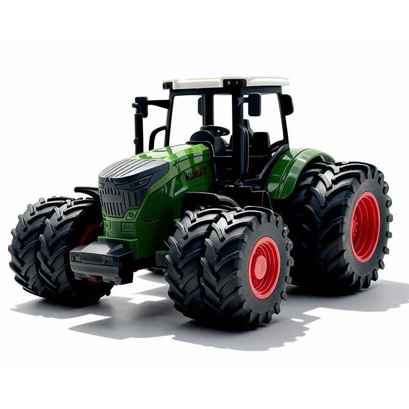16.5 Inches/42cm Large Farm Tractor Toys With Trailer, Realistic Farm Tractor Set For Christmas Birthday Gift