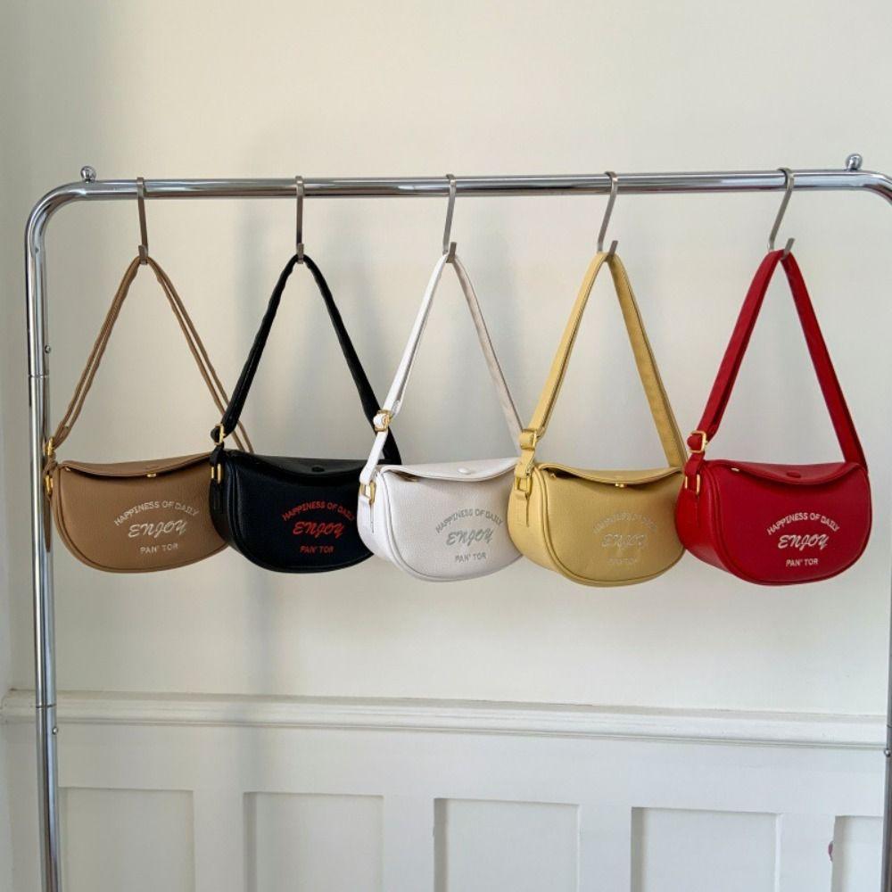 

Embroidery Shoulder Bag Korean Handbags Casual Saddle Bag Female чёрный