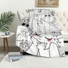 Boykisser Cute Cat Kawaii Blanket For Soft Throw Blanket for Picnic Bed Sofa Home Bedroom Cozy Warm Comfortable