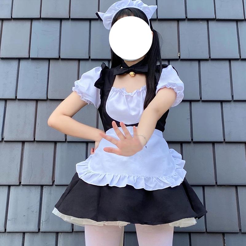 Maid Wear Women's White Black Dress Sexy Sexy Uniform Suit Women's Wear