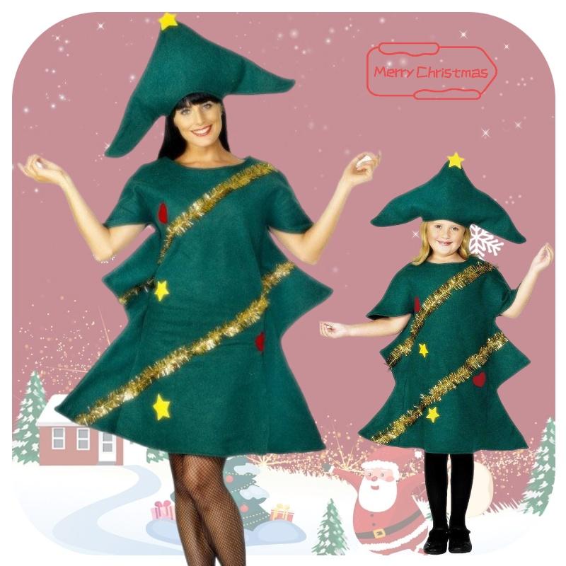 Weihnachtsbaum Rollenspielkostüm für Kinder Festliches Party-Outfit für Weihnachtsaufführungen