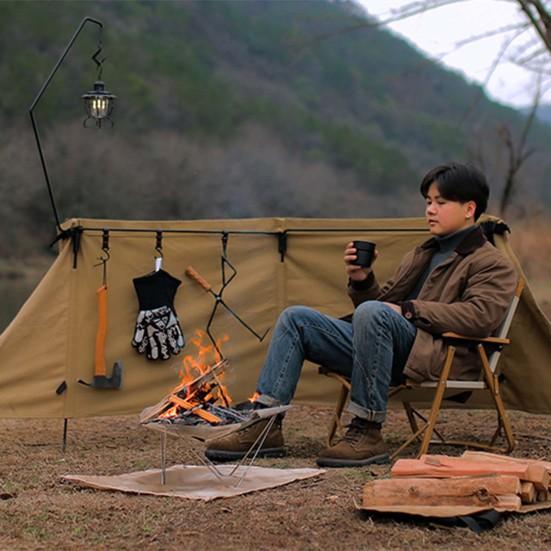 Wood Burning Fire-Pit High Durability Heat-Resistant Not Easily Deformed Detachable Wood Burning Firebowl with Storage Bag Camping Supplies