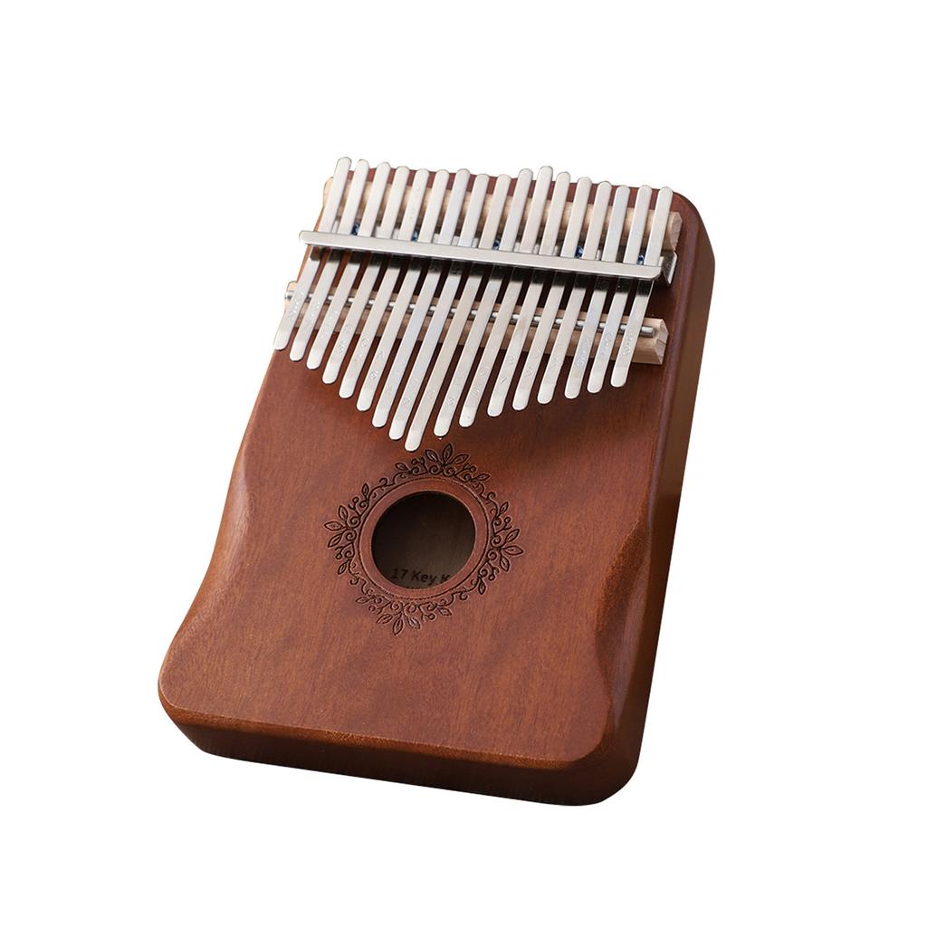 17 Keys Solid Thumb Finger Piano Wood Portable Musical Instrument Gift