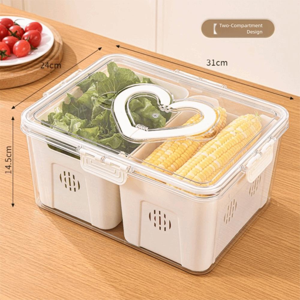 Large capacity Food Storage Boxes 2/3/4/8 grids Compartment Storage Container