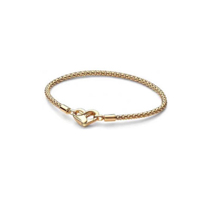 Thick Love Snake Bone Chain Bracelet In Gold And Rose Gold Base Chain