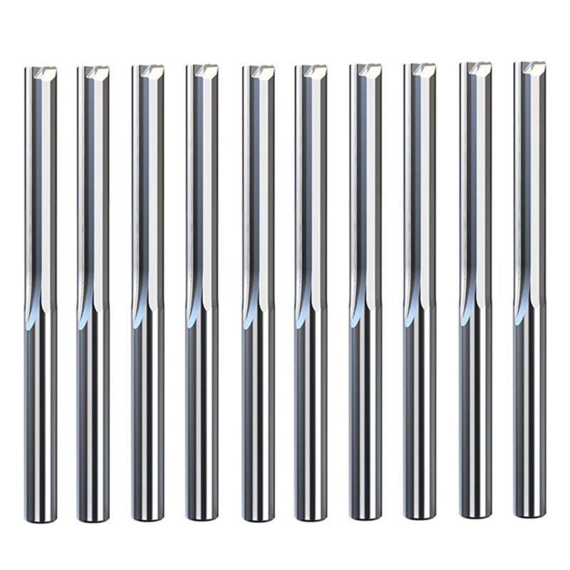 

10шт / комплект 3,175 мм прямой слот фрезы фрезы CNC маршрутизатор биты для дерева МДФ ПВХ 1/8 хвостовик cnc бит конец фрезы cnc маршрутизатор