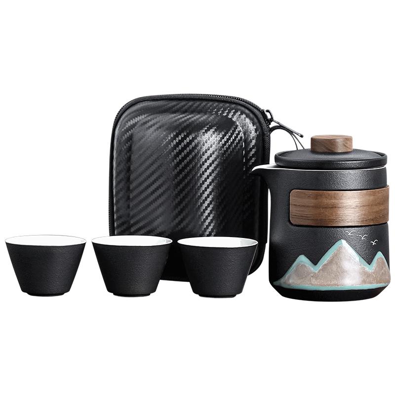 

Портативный керамический дорожный чайный набор Shang Yan Fang