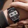  Luxury Fashion Mens Stainless Steel Quartz Wristwatch for Men Business Casual Watch Best Gifts Clock for Husband,Family,Friend