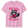 Not Today Cupid Unisexs TShirt Raccoon Lover Valentines Day Gift For Her
