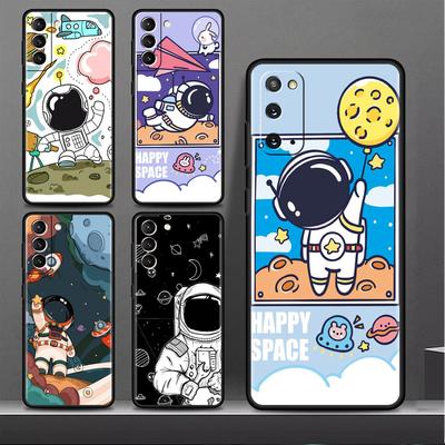 Hülle für Samsung Galaxy S20 FE S22 Ultra S21 Plus Luxus Weiche Handyhülle S10 S9 S8 S10e S7 Silikon Funda Cartoon Cool Astronaut