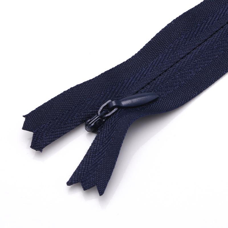 Colored Nylon Invisible Zipper for Home Textiles & Clothing Accessories - #3 Closed-End Design