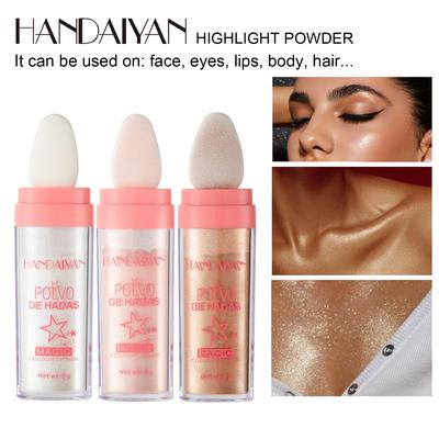 HANDAIYAN Highlight Repair Capacity Shooting Powder Trojrozmerný sypký púder Rozjasnenie fixného make-upu na lícenku High light púder