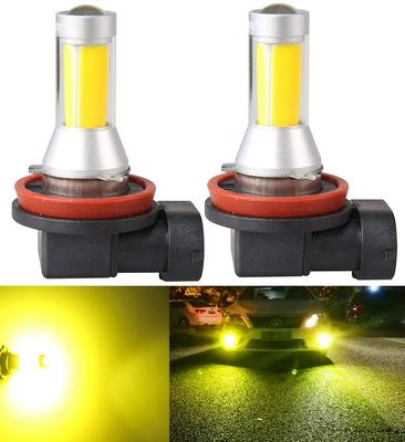 LED Fog Lamp, H11, H8, H9, H16 (Made In Japan), Yellow, Yellow-POOPEE, 35W, 800LM,