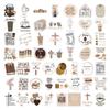 10/30/50pcs Bohemia Style Jesus and Coffee Motivational Phrases Stickers Vintage Art Graffiti Sticker DIY Notebook Guitar Laptop