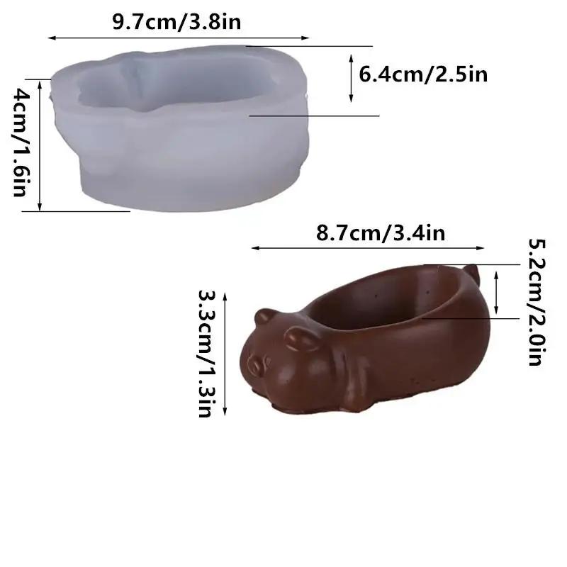 Cartoon Pig Shaped Mold Pig Skin Silicone Mold DIY Oven Free Mousse Cake Chocolate Milk Jelly Dessert Baking Mold