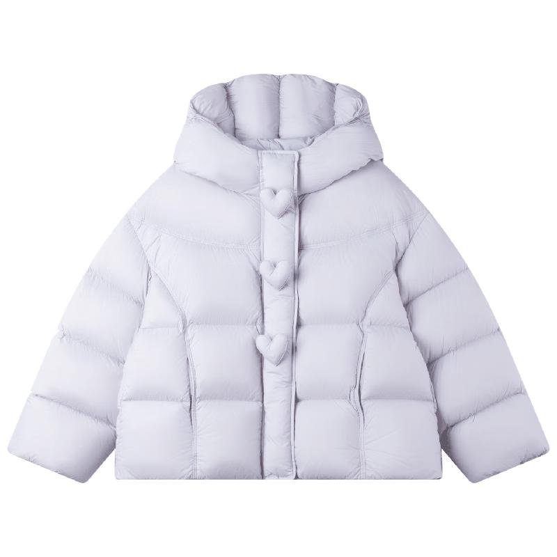 Mucmukn Girls  Taro Puff 3-Proof Hooded Down Jacket 120