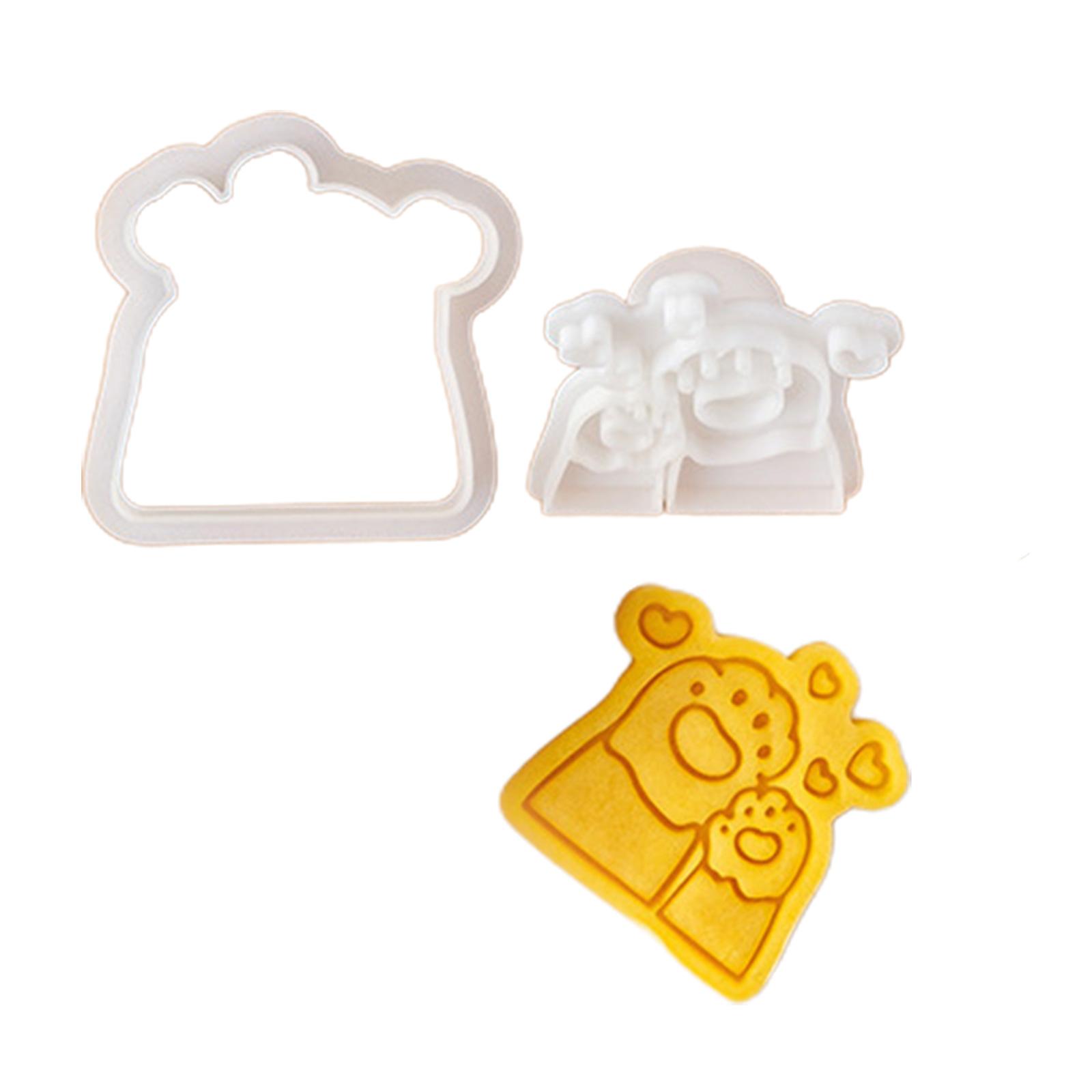

Набор формочек для печенья с изображением животных из мультфильмов, силиконовая форма для выпечки, забавные детские угощения, форма для печенья, кухонные принадлежности