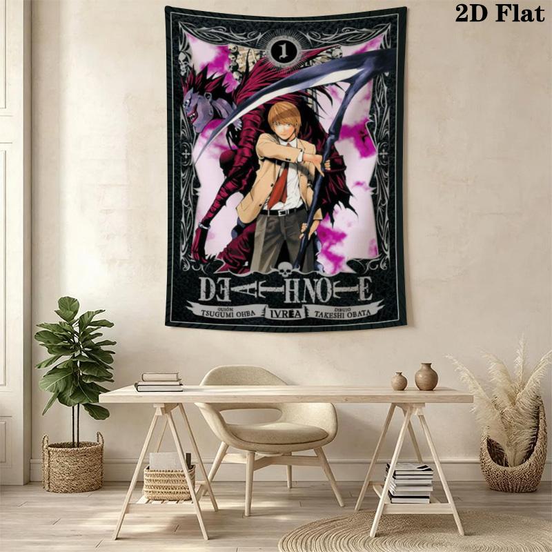 Death Note Movie Light'S Revenge Tapestry Wallmounted Fashion Print Soft Home Decor Homestay Soft Decoration Tapestry