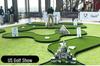PGM Indoor Golf Set with Interlocking Green for Office, Home, and Outdoor Practice