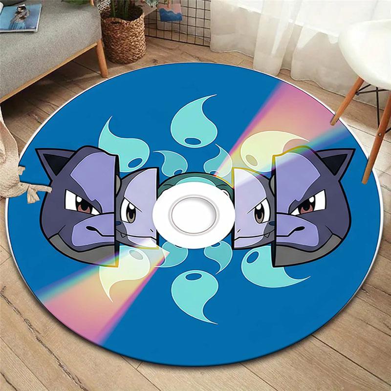 

CDanimecharacters Round Area Rug,Carpet Rug for Living Room Bedroom Sofa Playroom Decor,Non slip Floor Mat 80cmx80cm