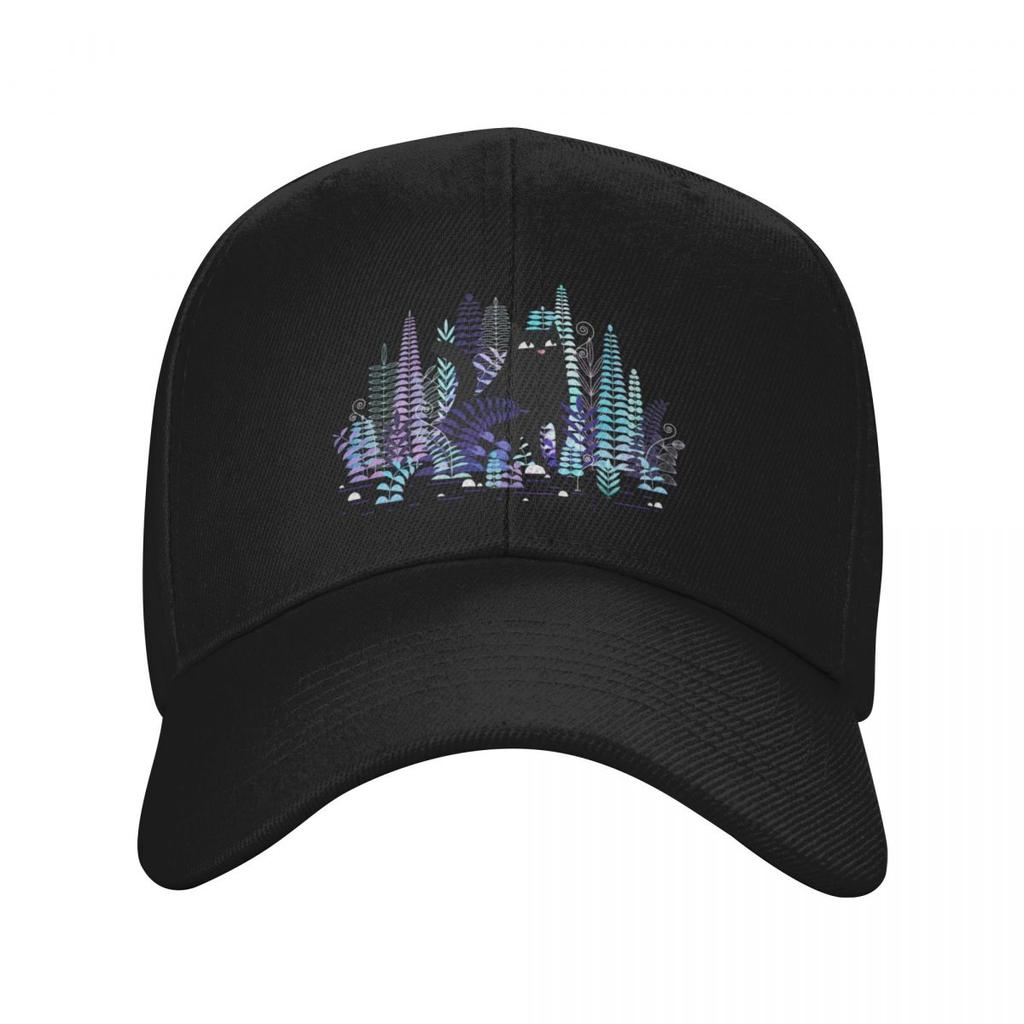 The Ferns (Black Cat Version) Baseball Cap hiking hat Rave fishing caps Unisex tactical cap Caps For Women Unisexs