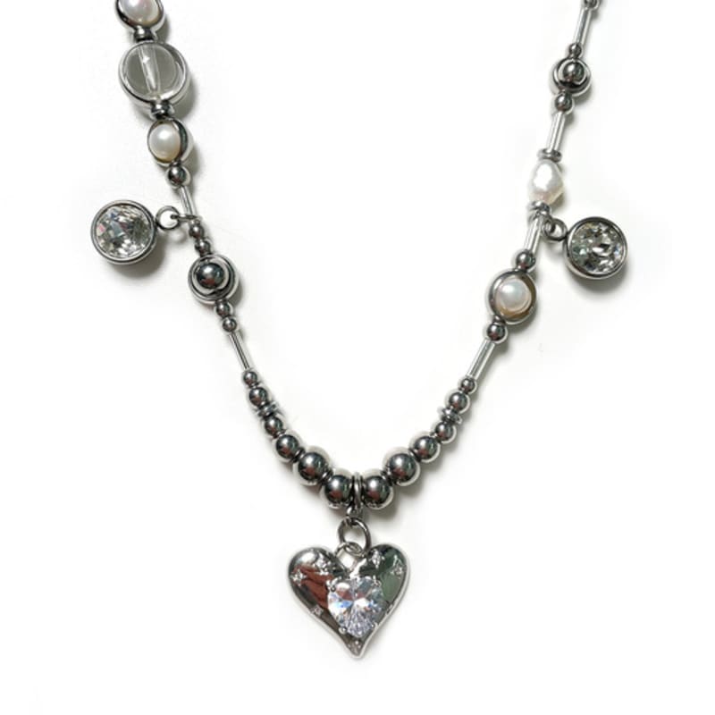 Dazzling Club Crystal Heart Necklace