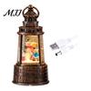 Sparkling Snowflake Christmas Gift Lighthouse Snow Lantern, Musical Lighted Ball Swirling Battery Powered Snowing Lantern Glitter Water for