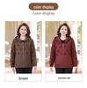 Women's Hooded Trench Coat - Spring/Autumn, Fashionable Loose Fit for Middle-aged and Elderly Moms