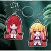 Portachiavi Acrilico Anime per Oshi No Ko Akane Kurokawa Kana Arima Ruby Hoshino Personaggi Versione Q Portachiavi Acrilico Ciondolo