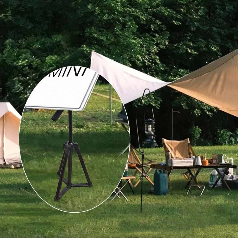Folding Tripod Support For Travel Satellite Stand And Ethernet Adapter Mounting Bracket Rack
