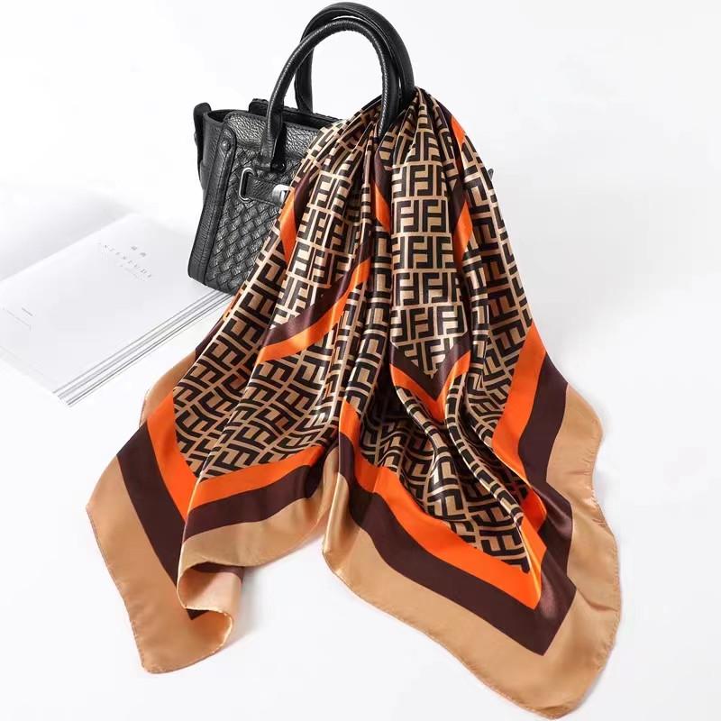 New Women's Silk Scarf – Thousand Miles of Rivers and Mountains Painting, Chinese Style Shawl, Perfect Gift for Mother's Day.