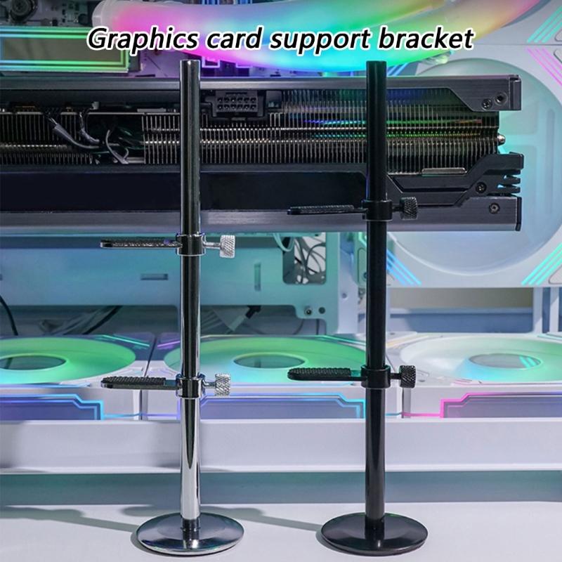 Aluminum Graphics Video Card Holder Stand Desktop PC Case Magnetic Base Bracket Cooling Easy Installation Accessories