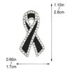 New Black Memorial Black Badge Souvenir Queen Black Ribbon Brooch Pin Funeral Alloy Mourning Badge For Funerals and Mourning