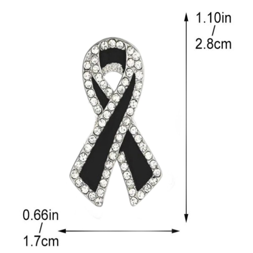 New Black Memorial Black Badge Souvenir Queen Black Ribbon Brooch Pin Funeral Alloy Mourning Badge For Funerals and Mourning