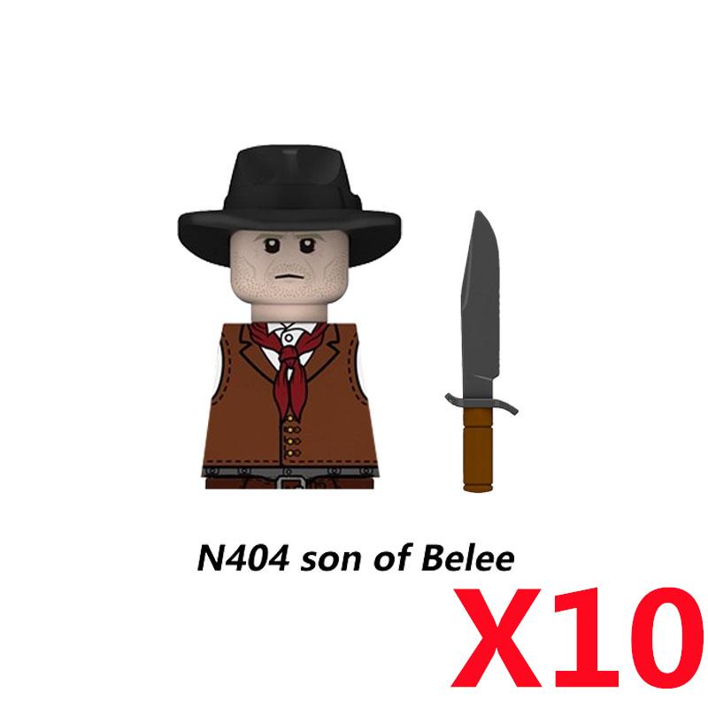 MOC Militär Sowjetischer US-Soldat Figur Baustein Kavallerie Pilot Westlicher Cowboy Detektiv Waffe Schwert Umhang Kinder Spielzeug Geschenk K148