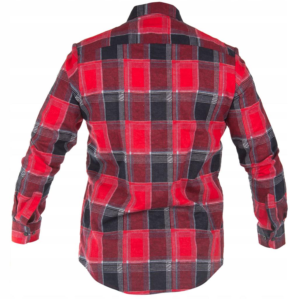 Red Checkered Flannel Shirt Lpkf1M 1 Pc