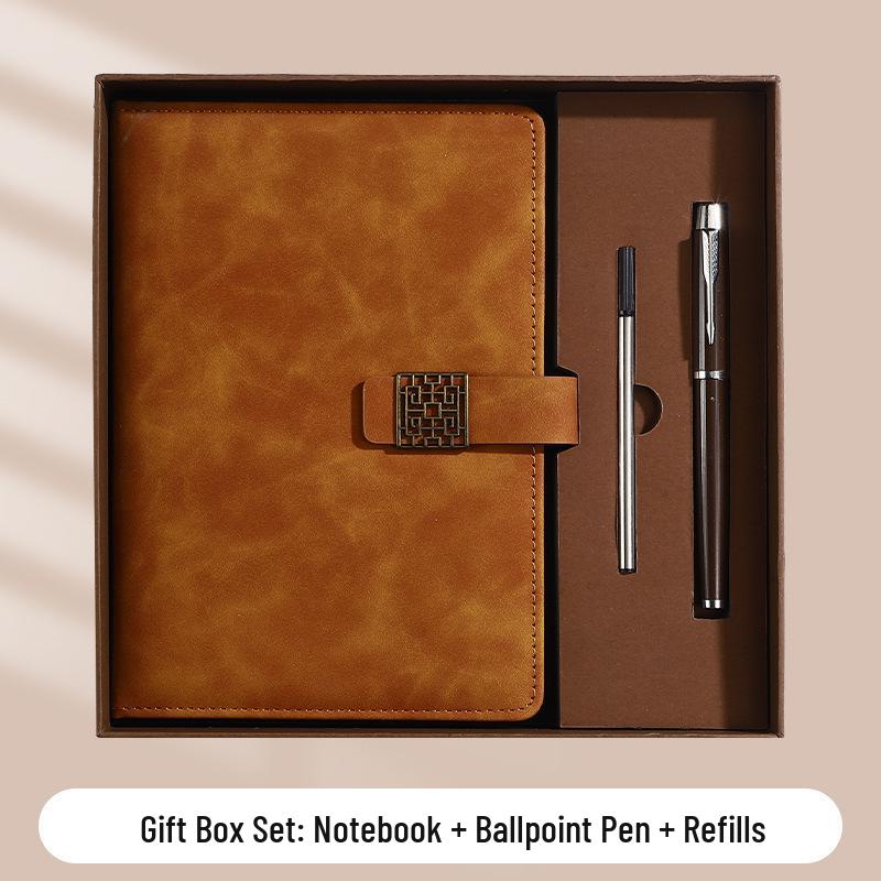 A5 Business Office Snap Button Notebook with Custom LOGO for Meetings