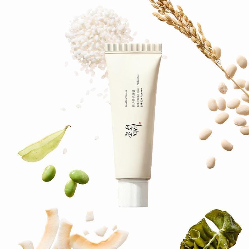 [Beauty of Joseon] Relief Sun: Rice + Probiotics SPF50+ PA++++ 50ml | Lightweight Korean Sunscreen | No White Cast