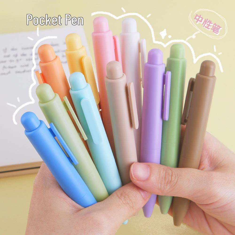 Mini Macaron Quick-Dry Chubby Pocket Pen