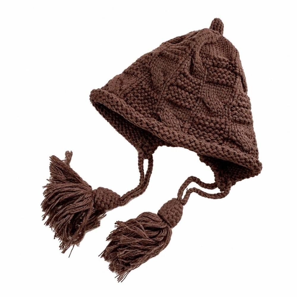 Thick Kids Knit Cap Windproof Pullover Winter Hat Cute Ear Protection Cap Winter