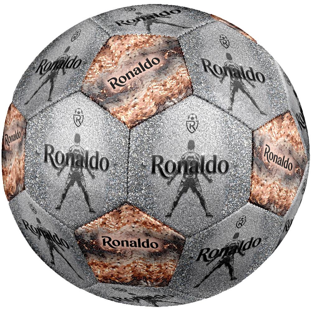Ronaldo's: Football Legend Size 5 Soccer Ball Machine-Stitched Indoor/Outdoor Training and Matches Ideal for Soccer Enthusiasts