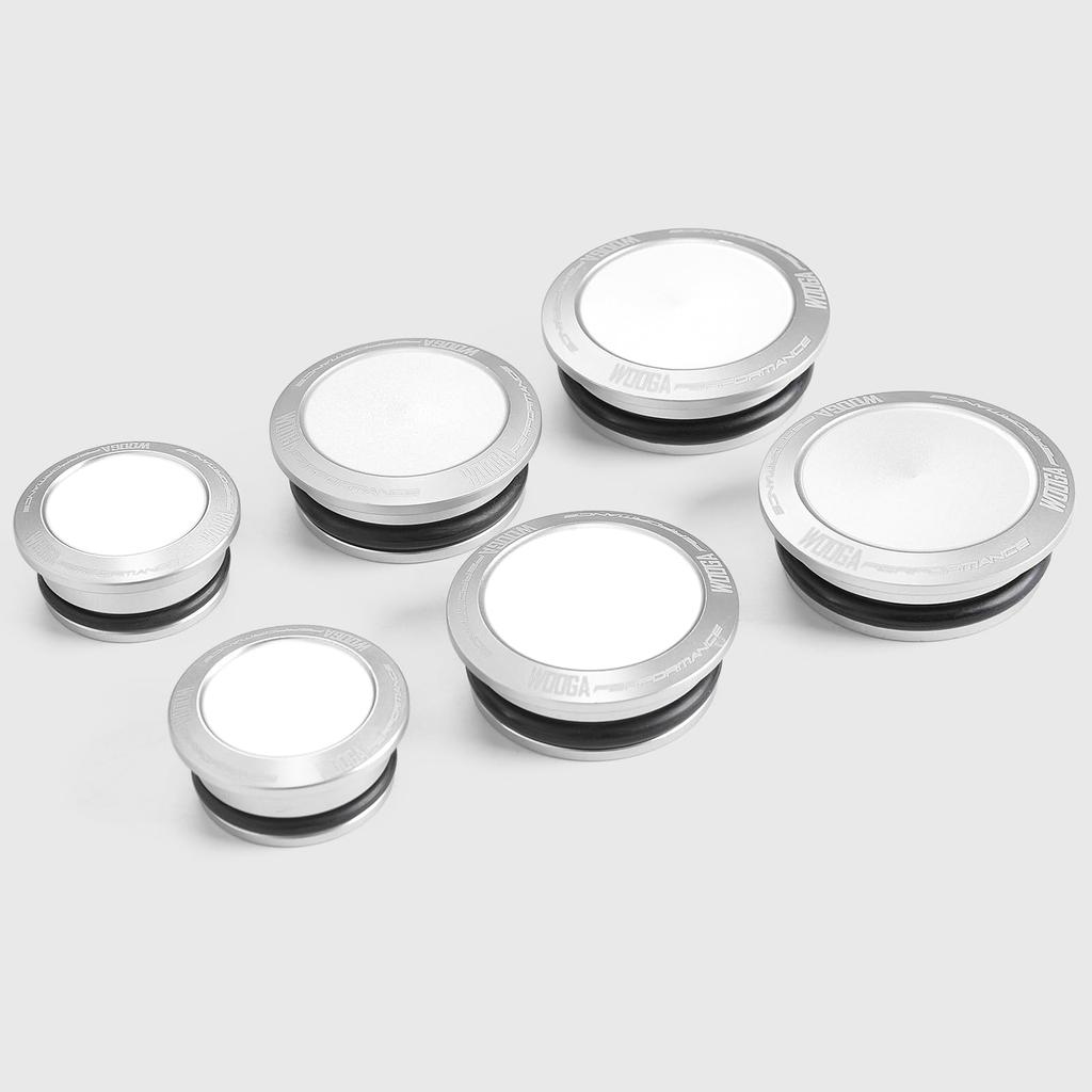 WOOGA Motorcycle Frame Hole Cover Cap Plug Decorative Frame Cap Compatible Models Kawasaki /
