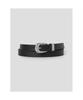 8seconds [Real Leather] 20Mm Slim Western Belt Black