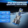 2pcs H7 Single Beam LED Headlight Bulb 150W 25000LM  LED Headlights IP68 Waterproof 6000K White for 12V Car Front Headlights
