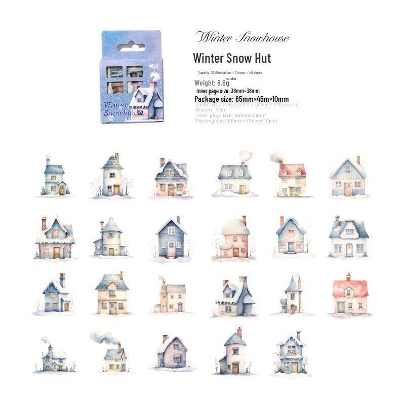 

Sugar Poetry Little House Sticker Collection: 46 DIY Collage Sheets, 6 Styles
