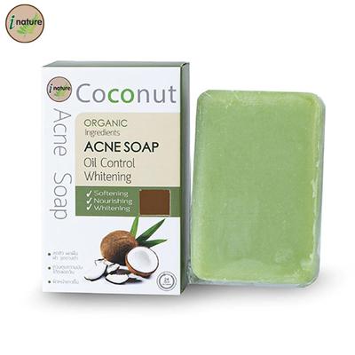 Sapone all'Acne al Cocco, Ingrediente Biologico, Controllo dell'Olio Sbiancante, Ammorbidente, Nutriente, Sbiancante, 120 g. - Cura della pelle
