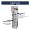 Sea to Summit Silk Blend Sleeping Bag Liner, Mummy, Compact.