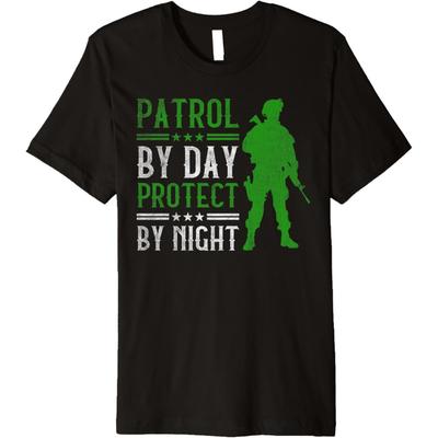Patrol By Day Protect By Night Border Patrol Premium T-Shirt(1)